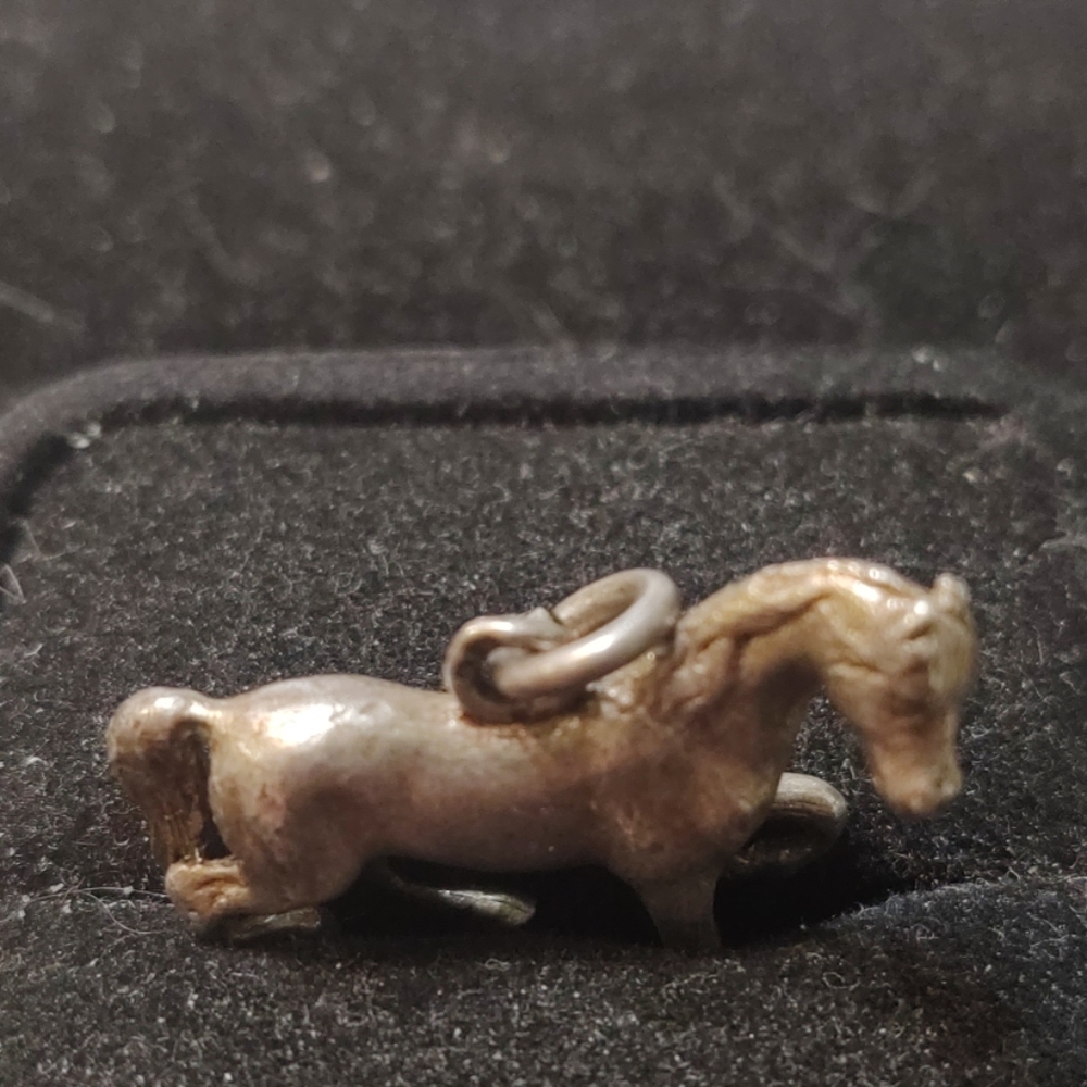 Pewter Stallion Pendant Solid Casting - image 3